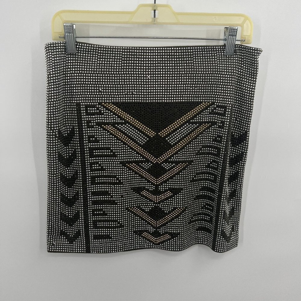 Aina Be Studded Pattern Mini Skirt Size Medium NWT